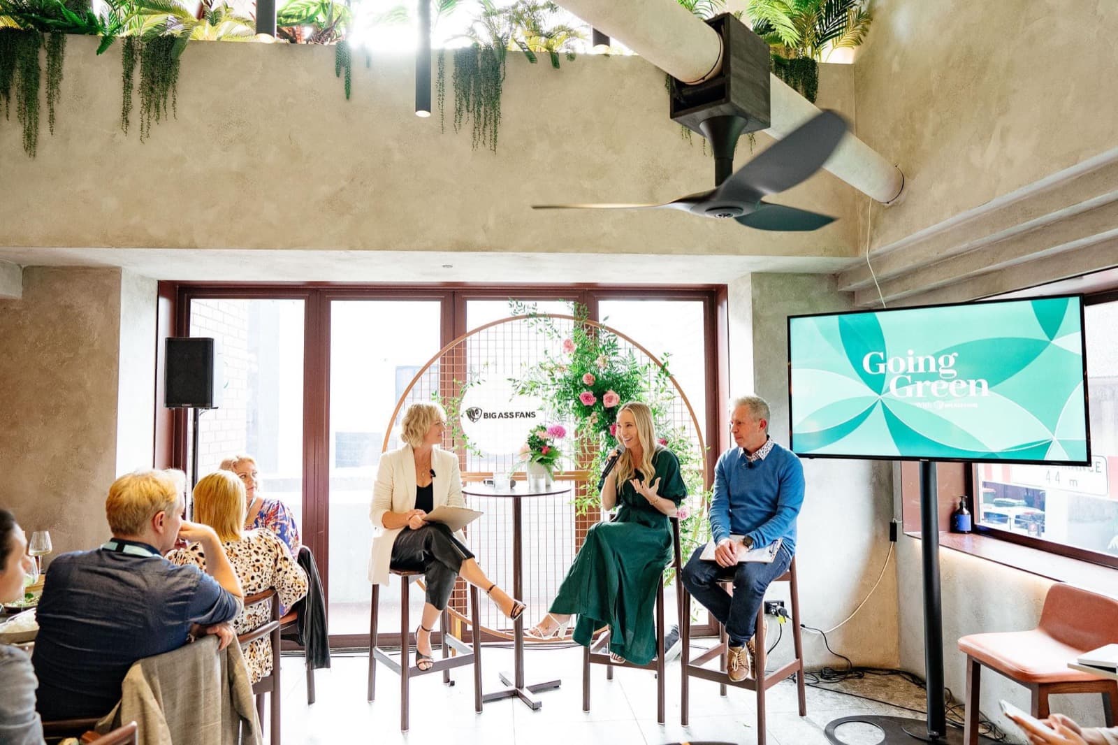 Alycia Chapman on stage at an event